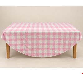 Toalha de Mesa Quadriculada Rosa Toalha de Mesa Quadriculada Rosa