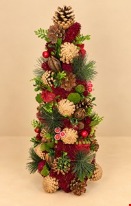 Temático Natal- Árvore de Natal centro de Mesa 48cmA