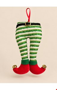 Temático Natal- Calça de Duende Verde 18cmL