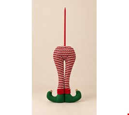 Temático Natal- Perna de Duende Com Vareta 50cmC