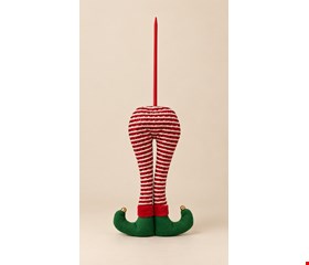 Temático Natal- Perna de Duende Com Vareta 50cmC Temático Natal- Perna de Duende Com Vareta 50cmC