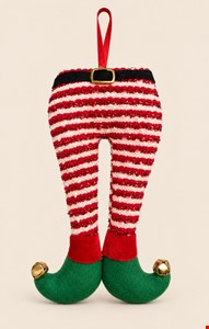 Temático Natal- Calça de Duende Vermelho 18cmL Temático Natal- Calça de Duende Vermelho 18cmL
