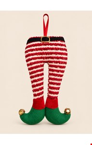 Temático Natal- Calça de Duende Vermelho 18cmL Temático Natal- Calça de Duende Vermelho 18cmL