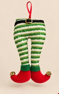Temático Natal- Calça de Duende Verde 18cmL Temático Natal- Calça de Duende Verde 18cmL